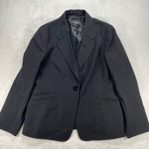 Talbots Wool Blend Blazer Career Office‎ Jacket Petite Black Size 16P